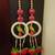  handmade parrot beads door hanging decorative with lotus tassels for home entrance decoration (pack of 2)