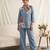 sky blue color sequnce and embroidery work cotton salwar suit