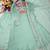 light green color embroidery beads work silk blend kurti set
