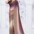 Sequin zarkan embroidered work multicolor satin saree