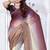 Sequin zarkan embroidered work multicolor satin saree