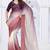 Sequin zarkan embroidered work multicolor two tone satin saree