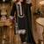 Black Color Embroidery And Thread Work  Satin Salwar Suit