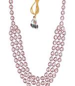 Maroon kundan necklace for women – royal festive jewellery