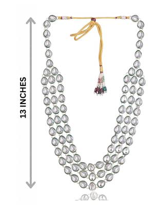 Green kundan necklace for women – traditional wedding jewellery 4