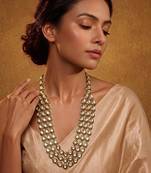 Green kundan necklace for women – traditional wedding jewellery