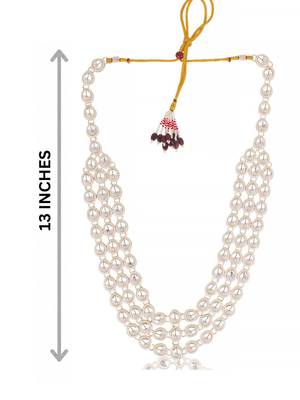 White kundan necklace for women – graceful ethnic accessory 3