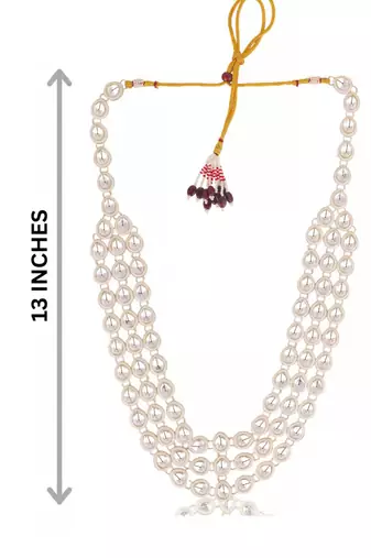 White kundan necklace for women – graceful ethnic accessory