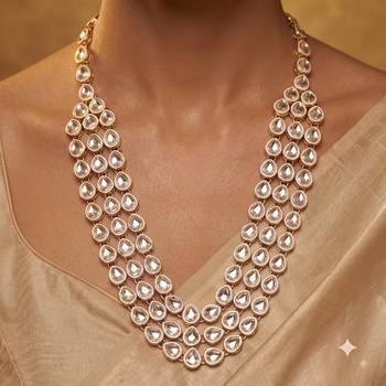 White kundan necklace for women – graceful ethnic accessory 5