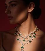 Green kundan necklace – classic festival jewellery
