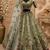 Light green color Thread Embroidery Dori Zari and Sequins work Diamond silk blend Lehenga Choli set