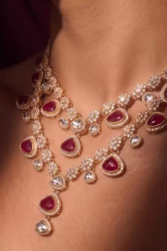 Rani kundan necklace for women – premium party wear accessory