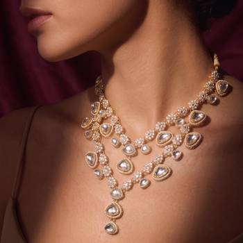 White kundan necklace for women – timeless festival jewellery 5
