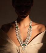 Green kundan necklace for women – stylish traditional jewellery