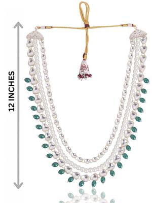 Green kundan pearl necklace for women – elegant festive jewellery 4