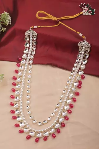 Rani kundan pearl necklace for women – regal festive necklace