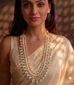 White kundan pearl necklace for women – timeless party wear necklace