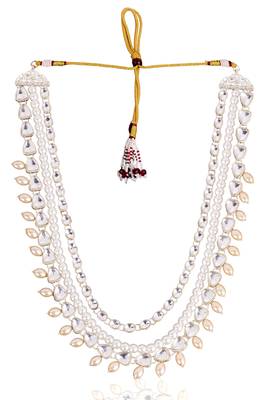 Gold kundan pearl necklace for women – grand celebration accessory 3