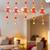 mdf ganesh ji bell hanging for home decor lotus wall hanging (pack of 2)