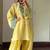 Yellow Color Embroidery Work Sillk Blend Salwar Suit 