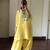 Yellow Color Embroidery Work Sillk Blend Salwar Suit 