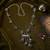 Traditional silver color oxidised necklace