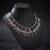 Multi color meena work oxidised necklace