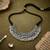 Silver & white color designer oxidised necklace