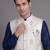 Ivory floral jacquard nehru jacket for men