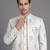 Ivory floral jacquard open jodhpuri suit for men