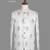 Ivory floral jacquard open jodhpuri suit for men