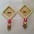  traditional multicolour shubh labh square moti chudi decoration  hanging for home decor hangings (pack of 2)