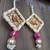  traditional multicolour shubh labh square moti chudi decoration  hanging for home decor hangings (pack of 2)
