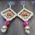  traditional multicolour shubh labh square moti chudi decoration  hanging for home decor hangings (pack of 2)