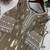 coffee color embroidery and mirror work rayon salwar suit