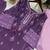 lavender color embroidery and mirror work rayon salwar suit