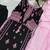 black color embroidery and mirror work rayon salwar suit