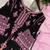 black color embroidery and mirror work rayon salwar suit