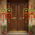 handmade parrot ring door hanging decorative pom pom bell latkan for home decoration (pack of 2)