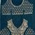 teal color Crystal and Motif Handwork Sequence work Net Lehenga Choli set