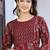 Reyon maroon anarkali gawn
