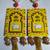 mdf cow shubh labh door hanging  diwali decor hangings (pack of 2)