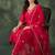 PINK EMBRODEIRY WORK WITH COTTON BLEND KURTI PANT DUPATTA SET