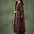 BROWN EMBRODEIRY WORK WITH COTTON BLEND KURTI PANT DUPATTA SET