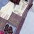 Lavender And White Color Embroidery Work Georgette  Salwar Suit