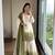 Olive And White Color Embroidery Work Georgette  Salwar Suit