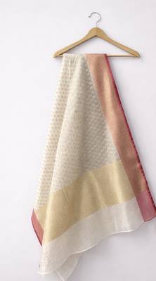 Beige-orange dupatta 1