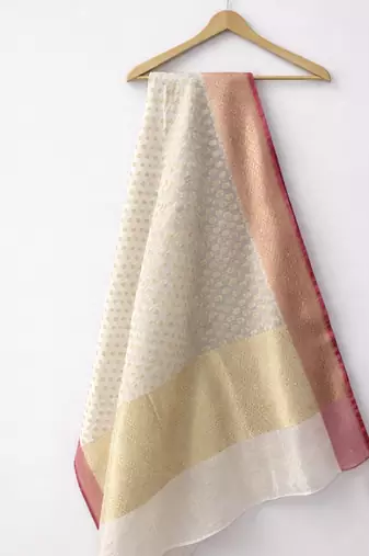 Beige-orange dupatta