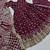 wine color hevvy sequins emrodery work faux georgette gown set