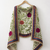 Green embroidered dupatta